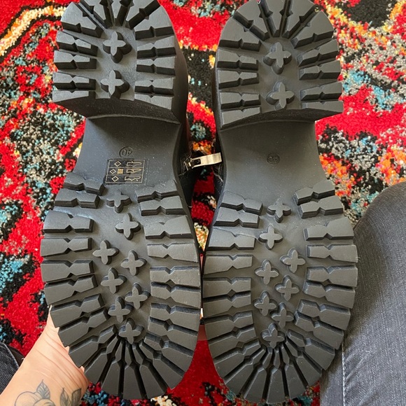 Platform chunky black boots - Picture 5 of 6